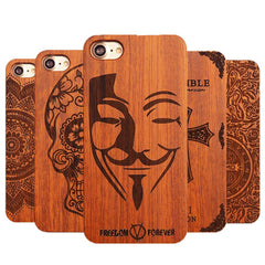 Wooden Skull Case