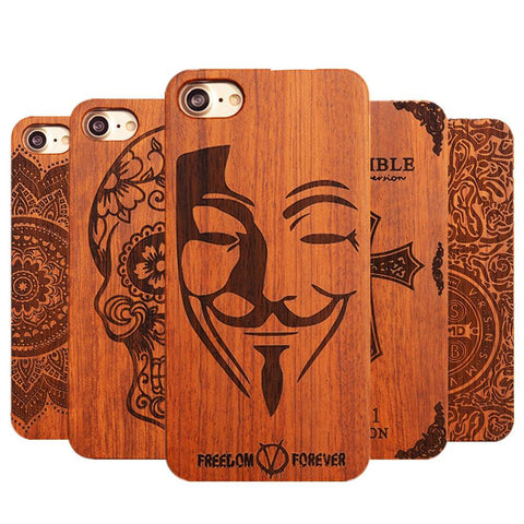 Wooden Skull Case
