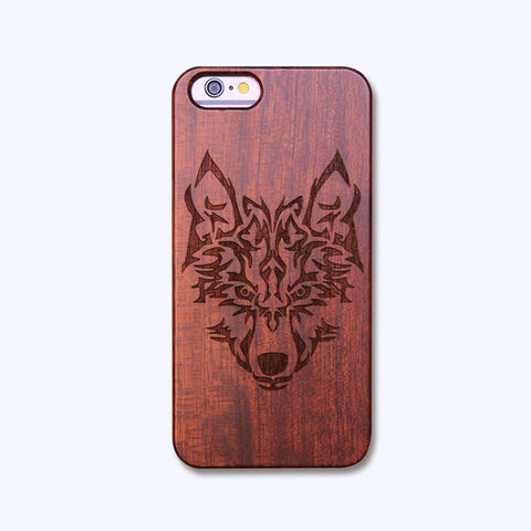 Wooden Skull Case