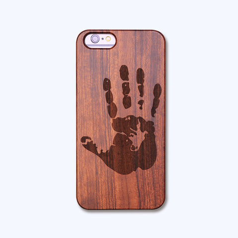 Wooden Skull Case