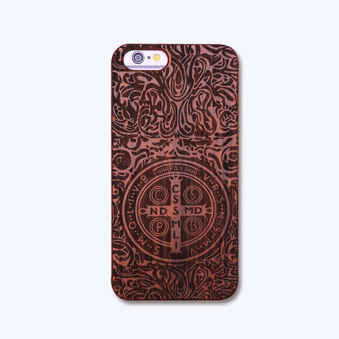 Wooden Skull Case