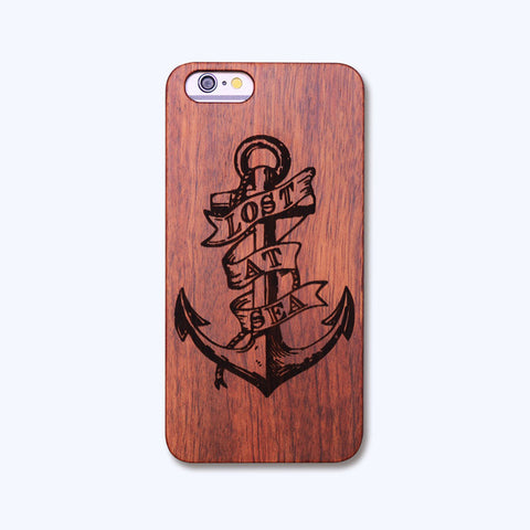 Wooden Skull Case