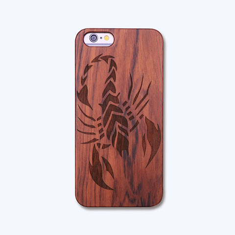 Wooden Skull Case
