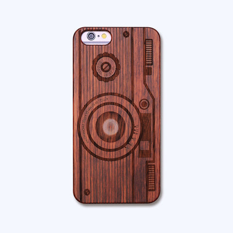Wooden Skull Case