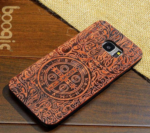Artistic Bamboo Wood Cover Case