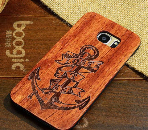 Artistic Bamboo Wood Cover Case