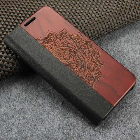Wooden Flip Case