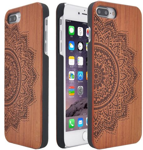Floral Pattern Wooden Case