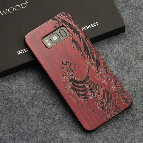 Wood Carving Flower Case