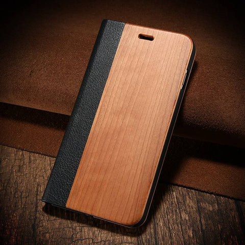 Natural Wood Bamboo Case