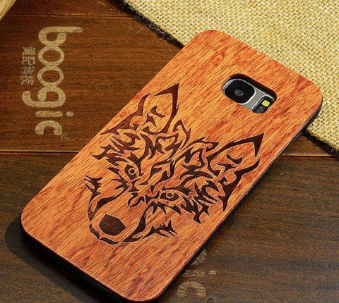 Artistic Bamboo Wood Cover Case