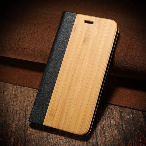 Natural Wood Bamboo Case